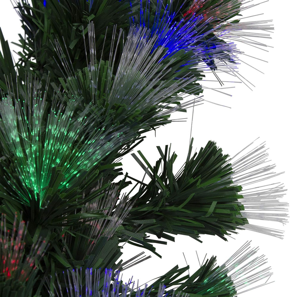 24" Multi-Function Coloring Changing Fiber Optic Artificial Pine Christmas Wreat