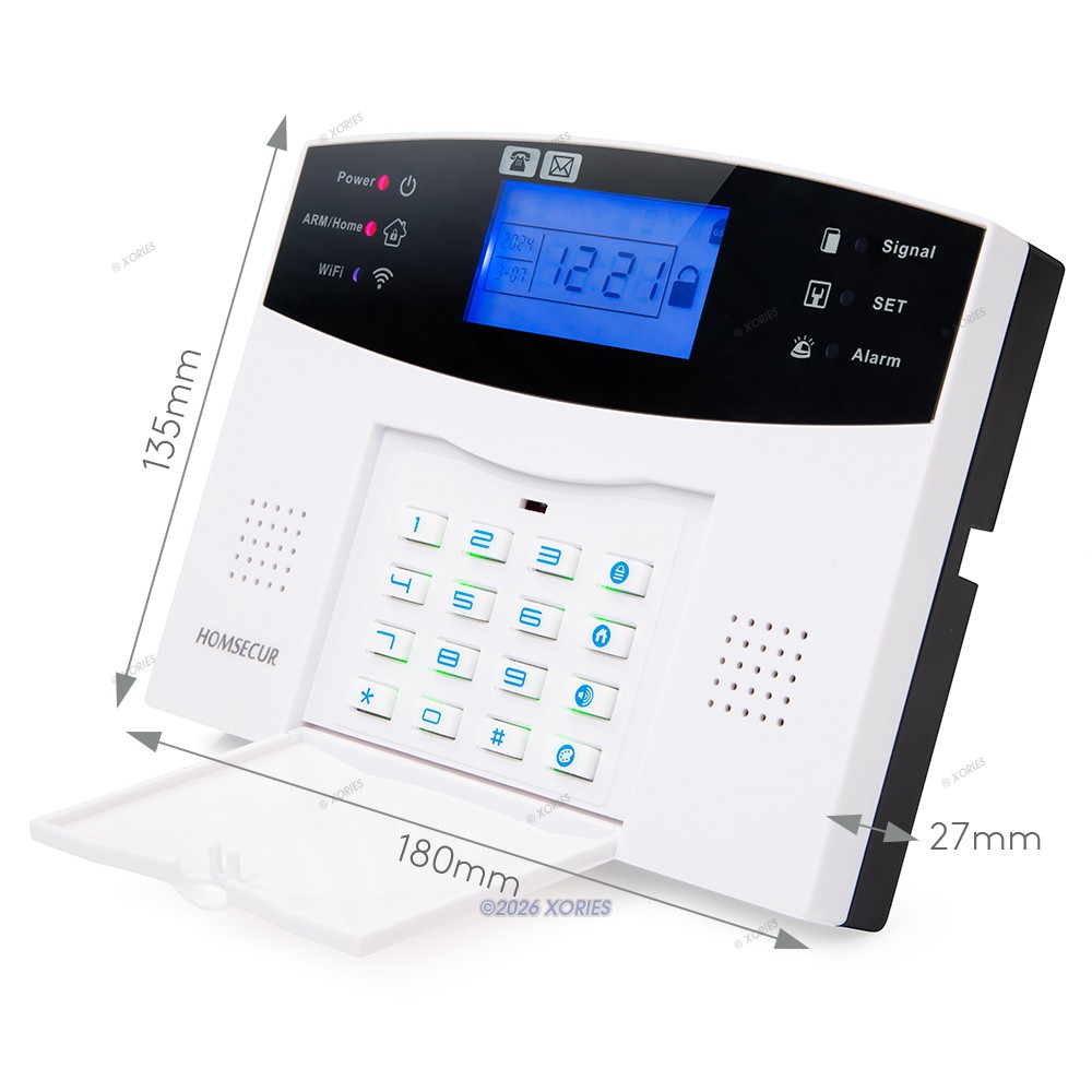 HOMSECUR Wireless &wired WIFI 4G Home Security Alarm System IOS/Android APP