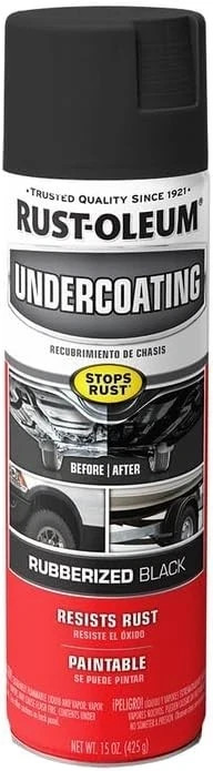 Rust-Oleum 248657-6PK Stops Rust Undercoating Spray, 15 oz, Rubberized Black, 6