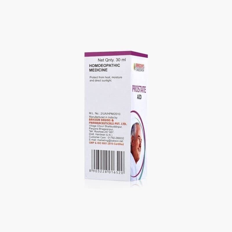 Bakson Homeopathic Prostate AID Drops (30ml)