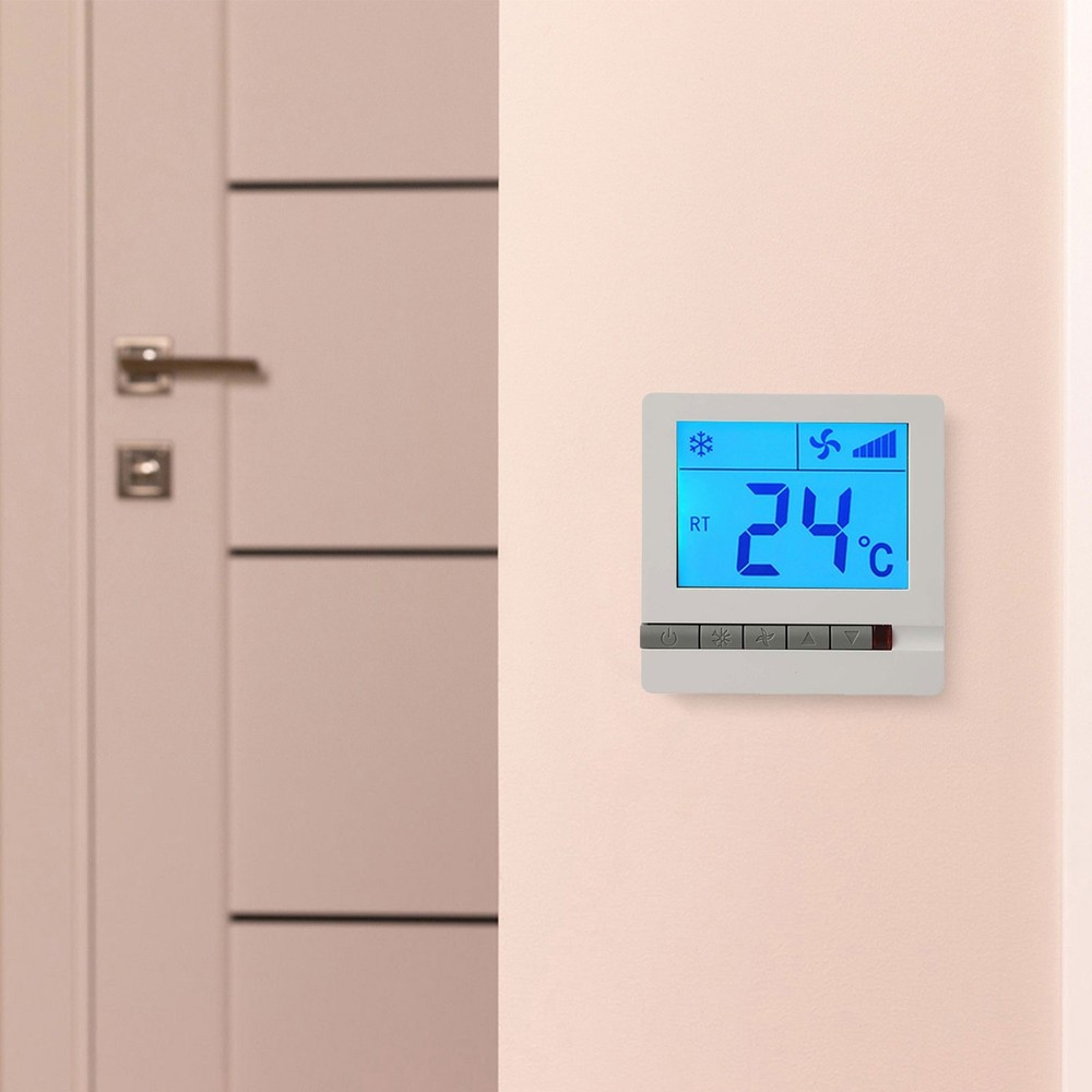 Fan and Temperature Controller with Large LCD Display for Easy Reading