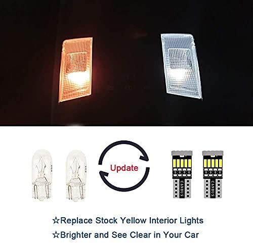 15pcs Durango Interior LED Lights Kit Super Bright LED Map Dome Light Bulbs