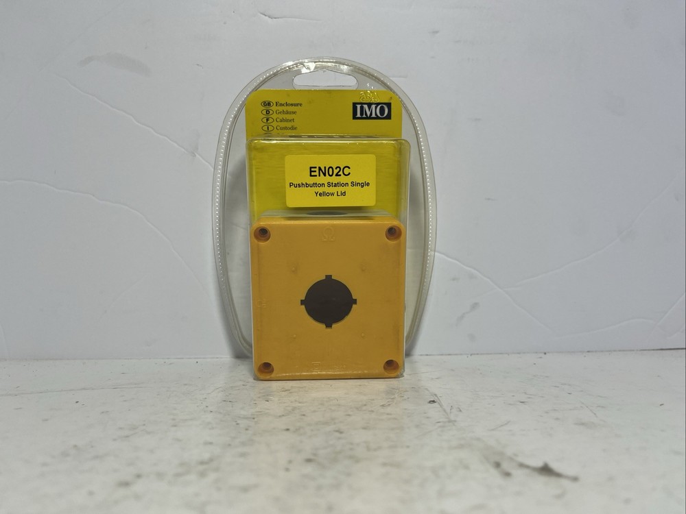 IMO Pacific EN02C Pushbutton enclosure, 1 hole,  grey yellow