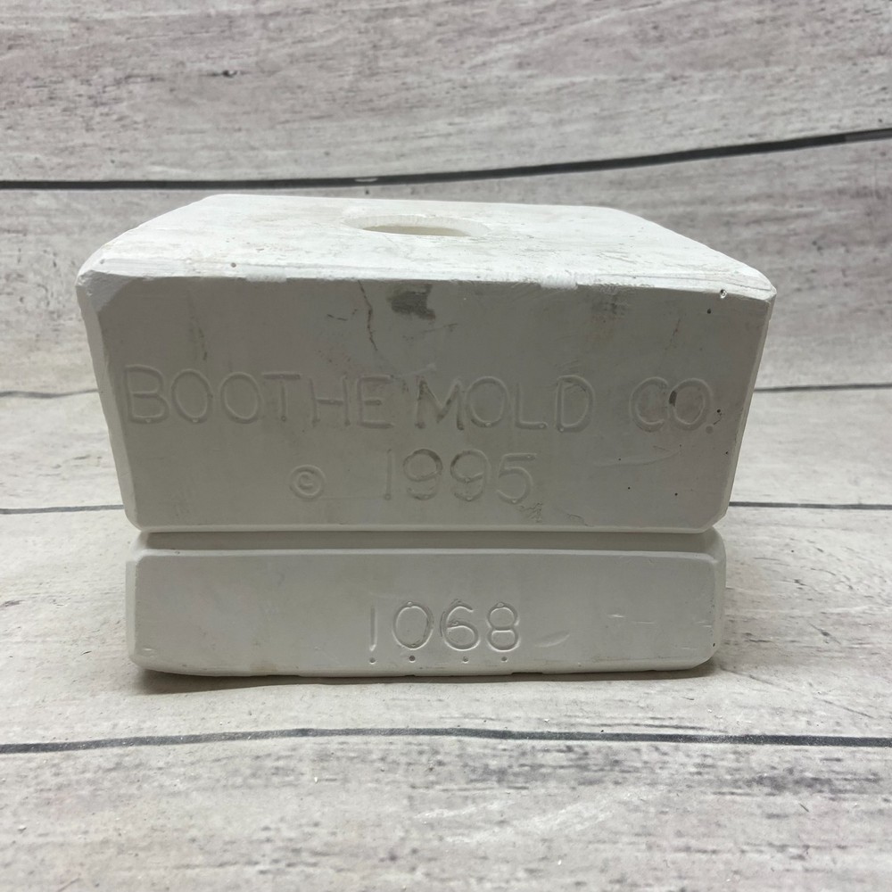 Vintage 1995 Boothe Mold Ceramic Casting Mold Plain Dip Insert #1068