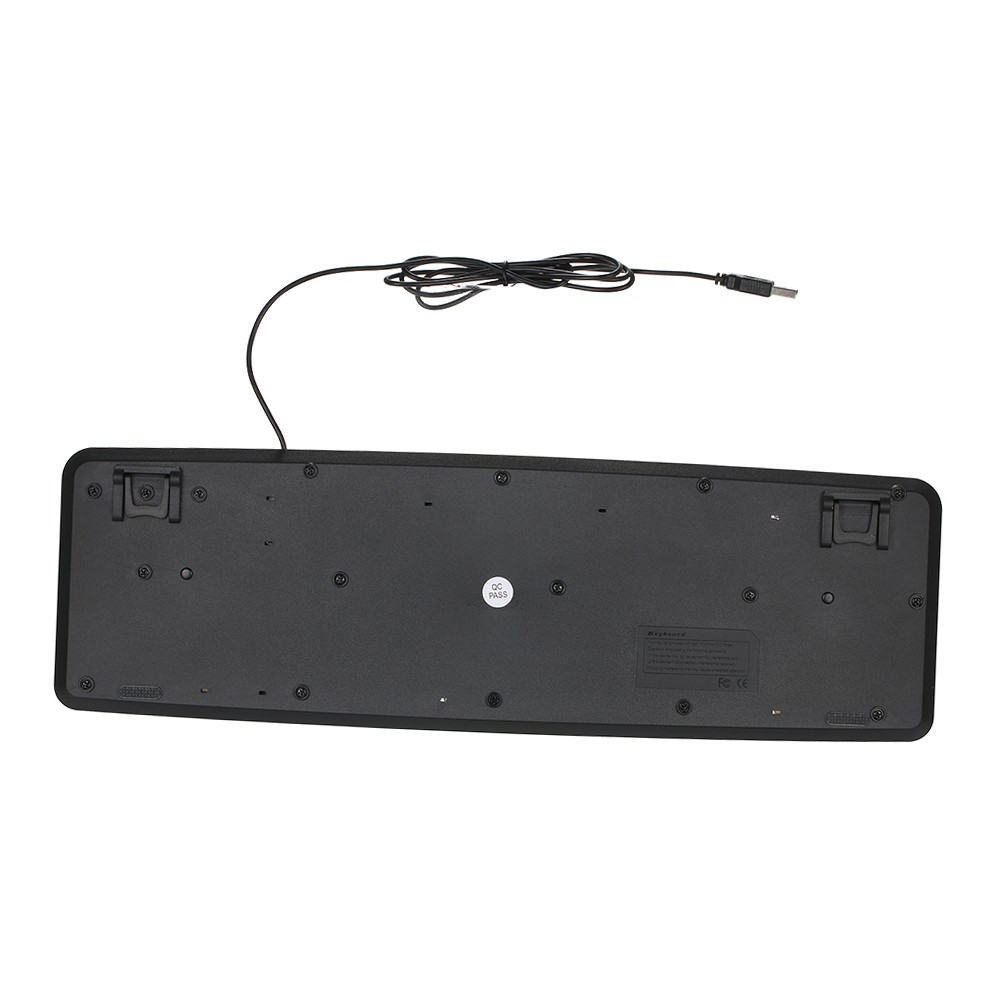 USB Wired Keyboard For Low Users With Large White Keys Black VUSW