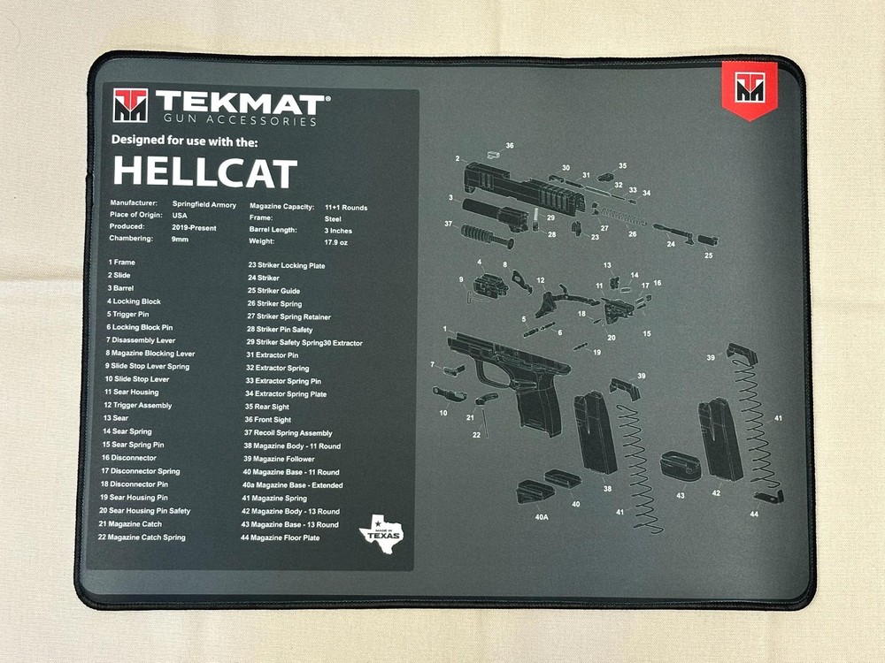 TekMat Cleaning Mat for the Hellcat Pistol