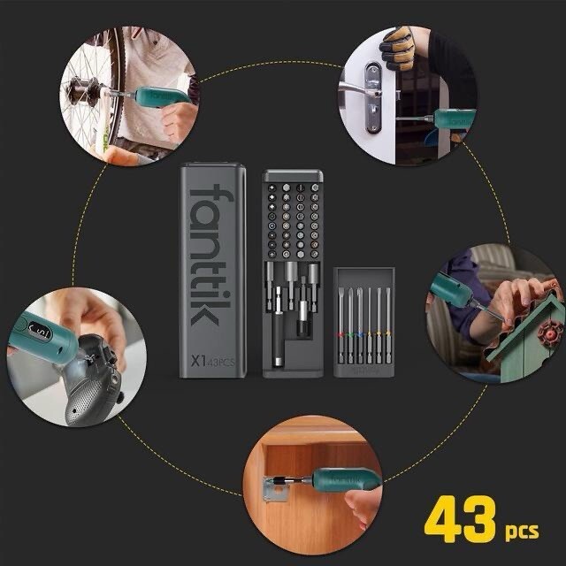 Fanttik 43Pcs Screwdriver Bit Set,