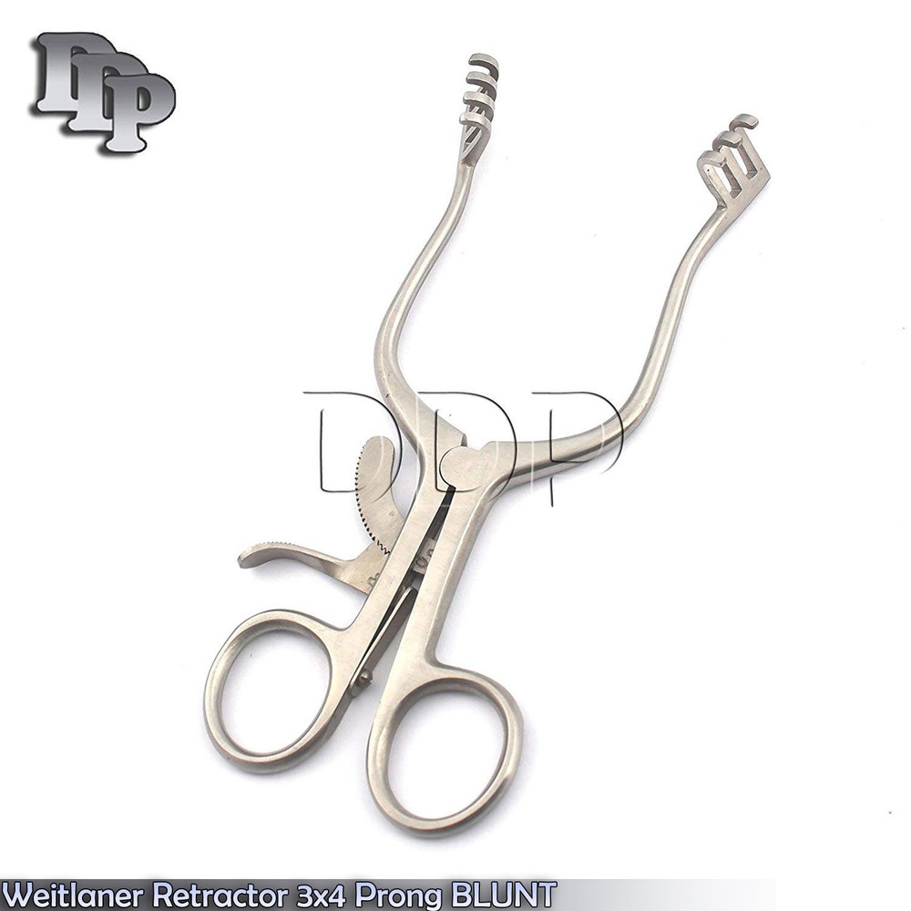 Weitlaner Retractor 4.50" 3x4 Prong Blunt