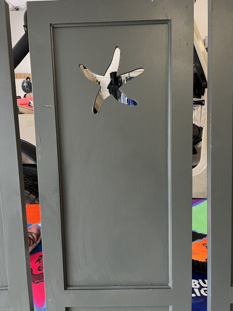 Wooden window shutters, Custom Star Fish Design