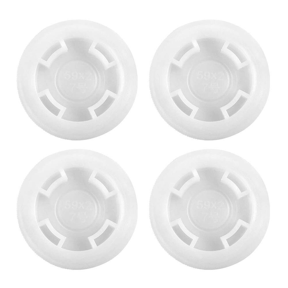 4 Pack Bung Cap with 2" Thread Size for 55 Gallon Plastic Drums Fine Thread Bung