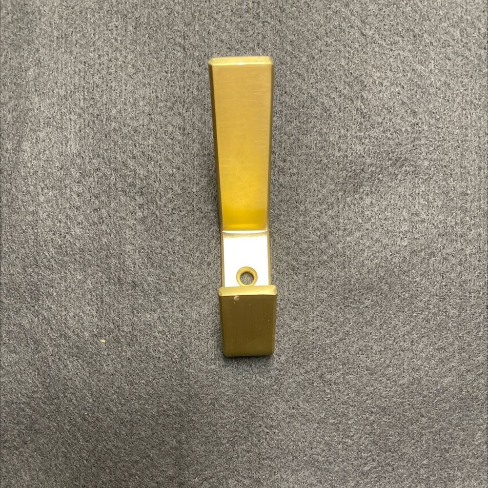 Flat Steel Hook with Nib Satin Brass