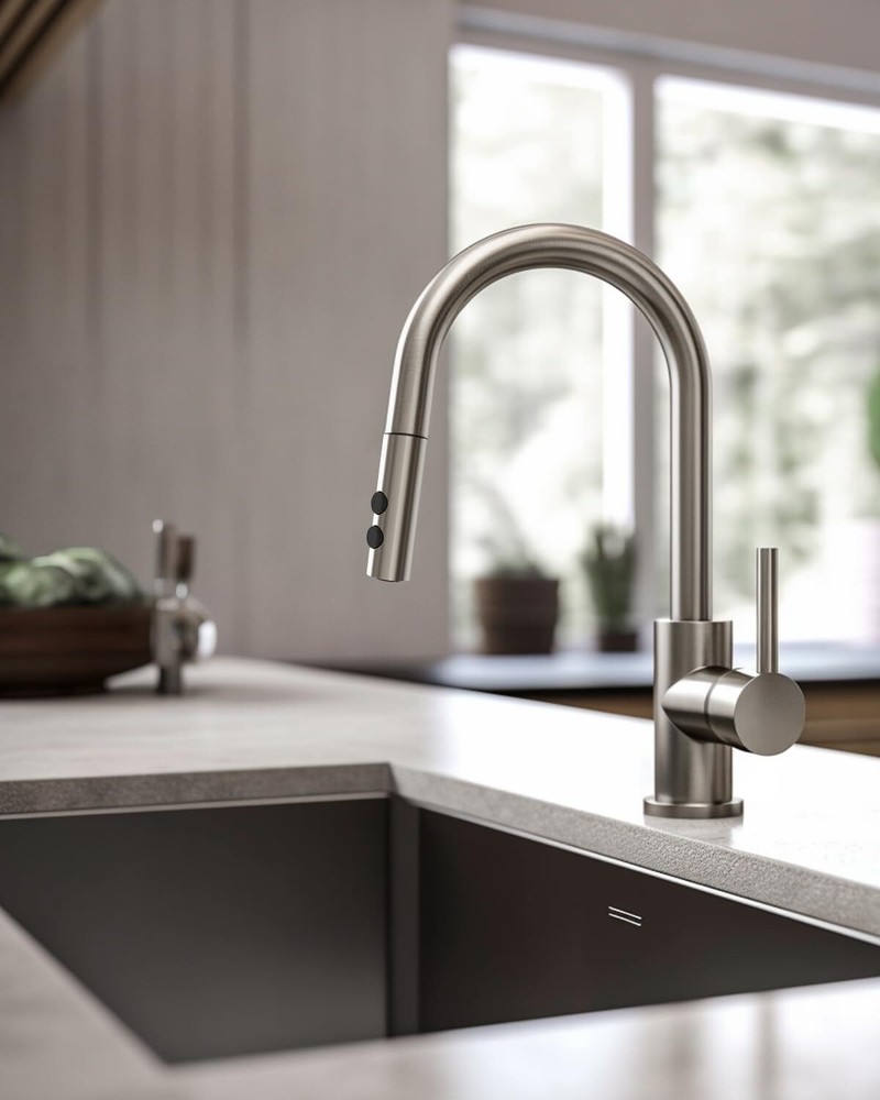 Pull Down Kitchen Faucet Head Replacement, 2 Function Pull Out Sink Spray Head