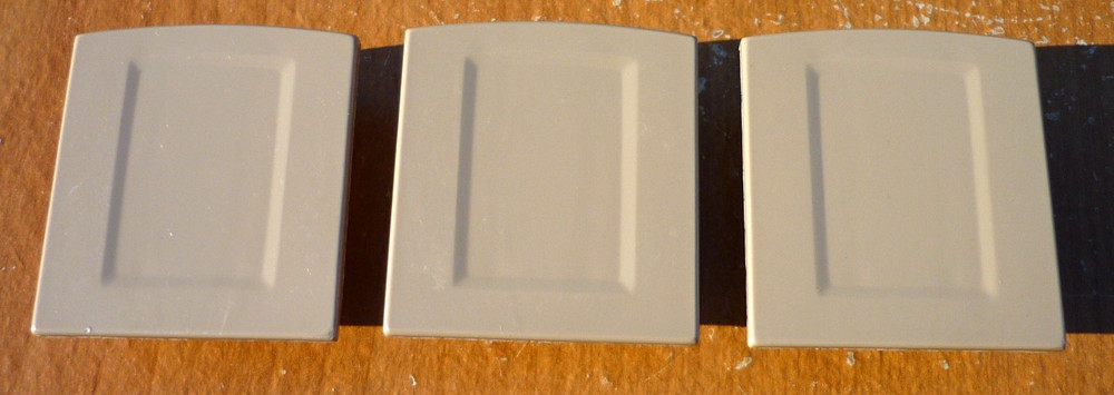 (3) Graber Bali Bottom Rail End Caps - Tan