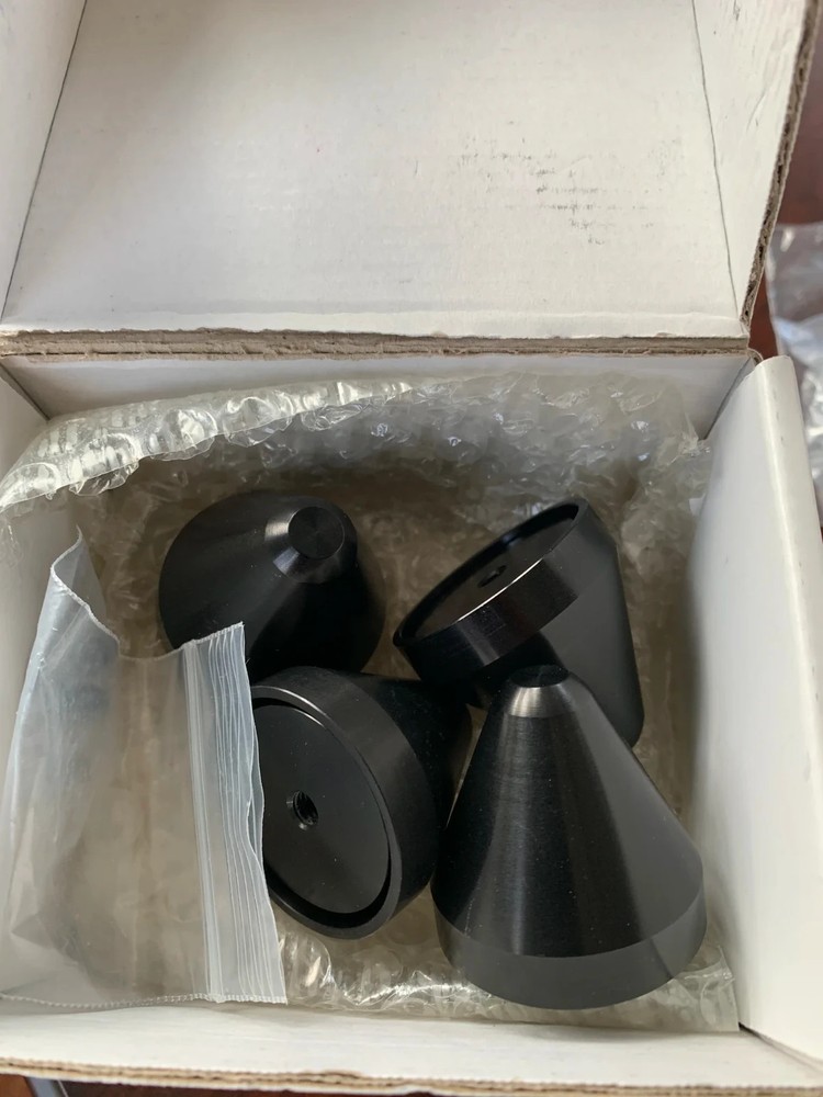 Cold Ray Ceramic Black & Ceramic Silver 4 per box Vibration Control Cones