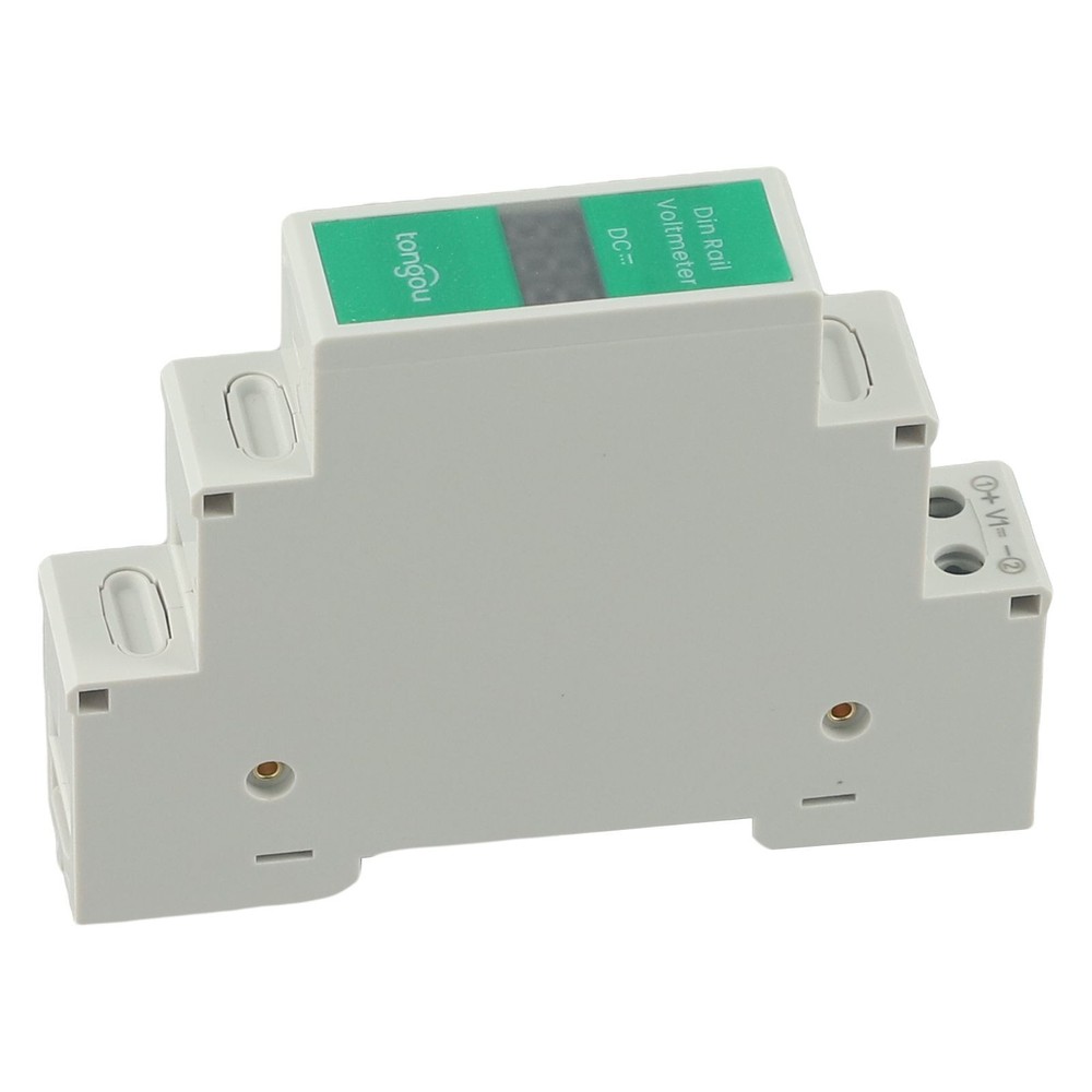 LED Display Voltage Meter for Din Rail Installation Supporting 11 310V DC Range