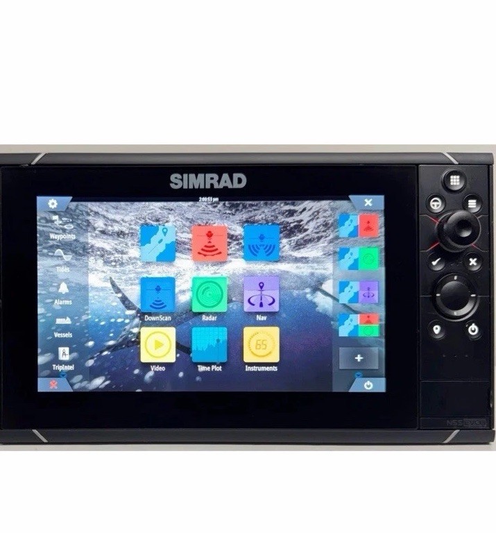 Simrad NSS9 Evo3 Multifunction Display with Power Supply.