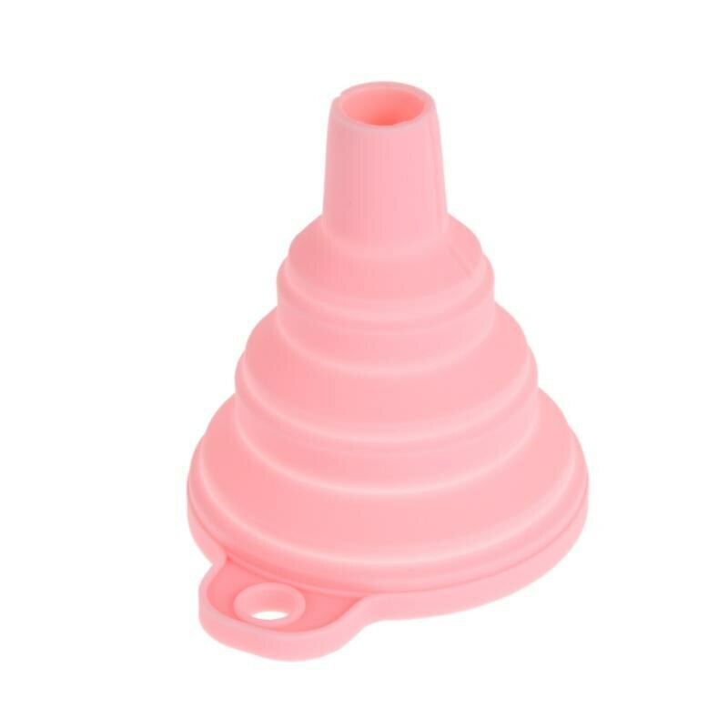 1PC Silicone Foldable Collapsible Style Funnel Hopper Kitchen Cooking Tools