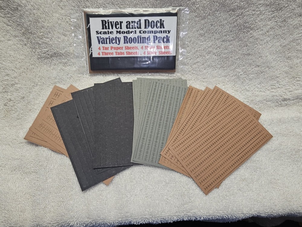 River & Dock N Scale Varitety Roofing Pack