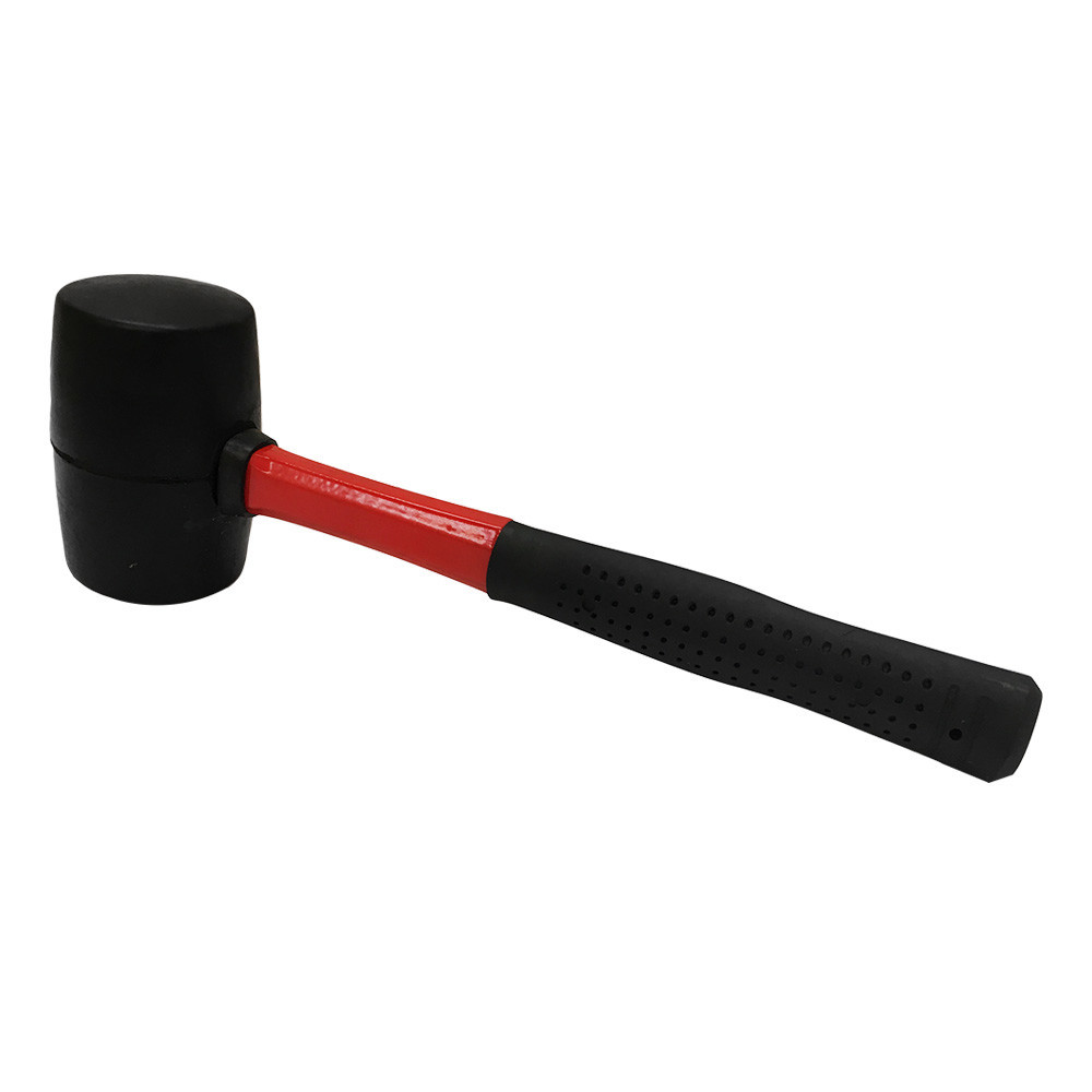 11-1/2'' Long Double-Faced Solid Rubber Head Mallet Hammer 16 Oz