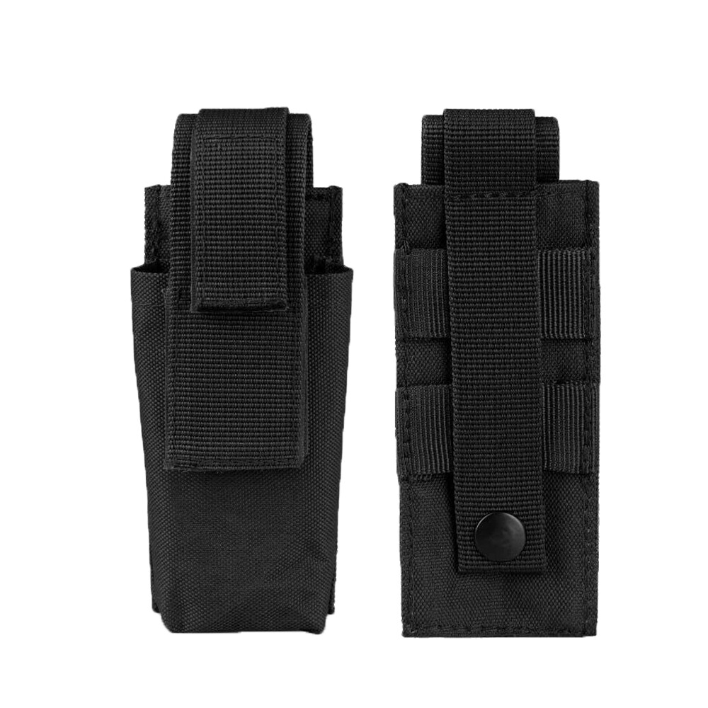 Tactical MOLLE Magazine Pouch Single/Double Stack Pistol Mag Bag Holder Case 9mm