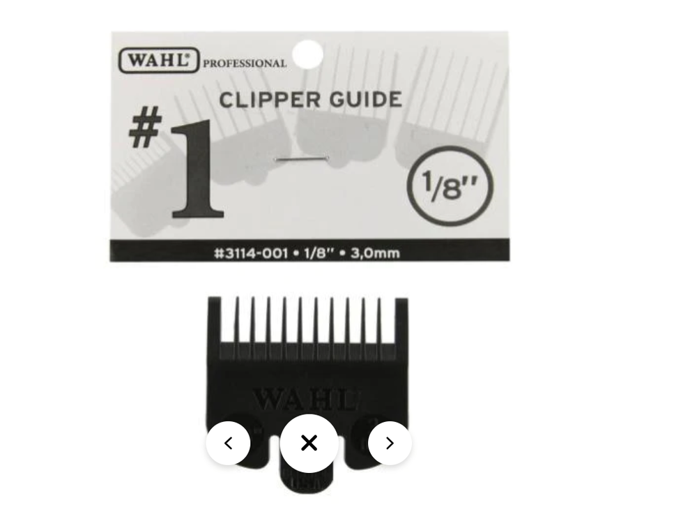 1/8" Wahl Professional Attachment Clipper Guide Replacement #1