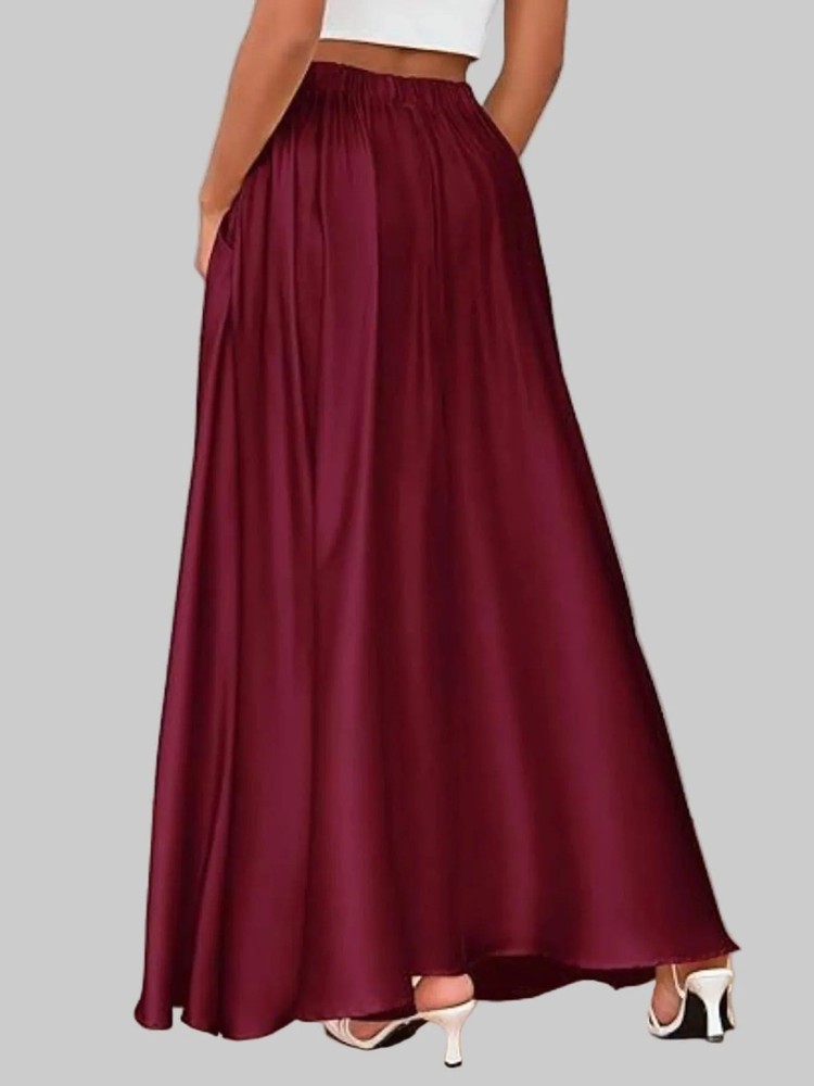 A-Line Maxi Skirt with Pockets