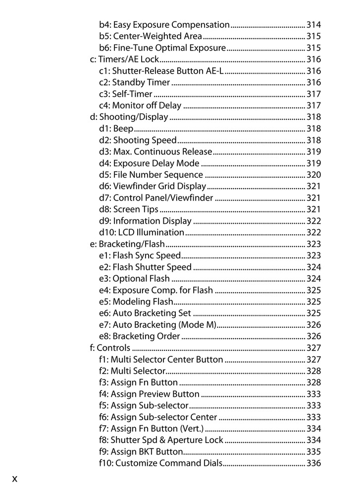 Nikon D4 — User Manual Owners Reference — 1/2 Size, 5.5" x 8.5" Small Compact