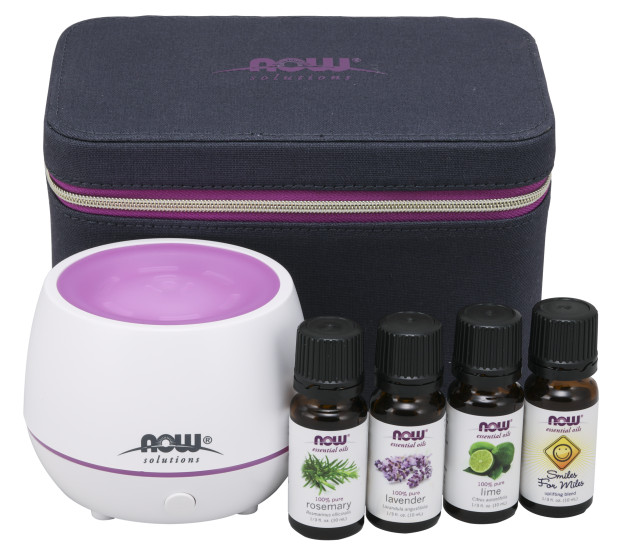 NOW Foods Essential Oil & Ultrasonic Diffuser Gift Set