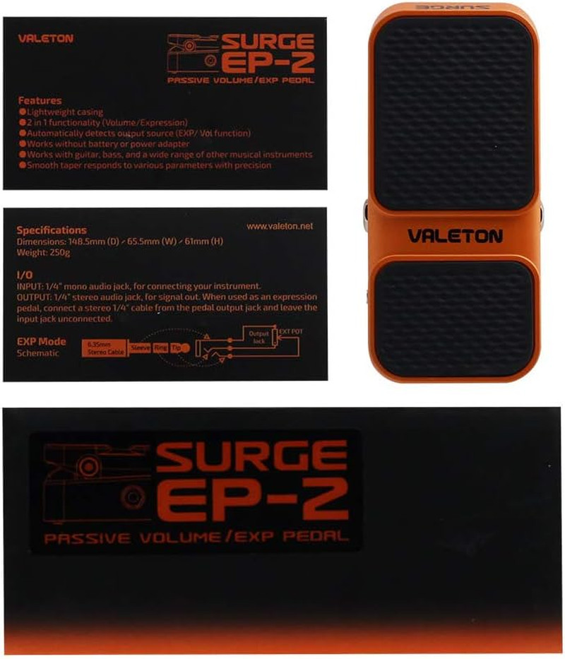 Surge EP-2 Mini Expression/ Passive Volume Guitar Effect Mini Pedal (EP-2)
