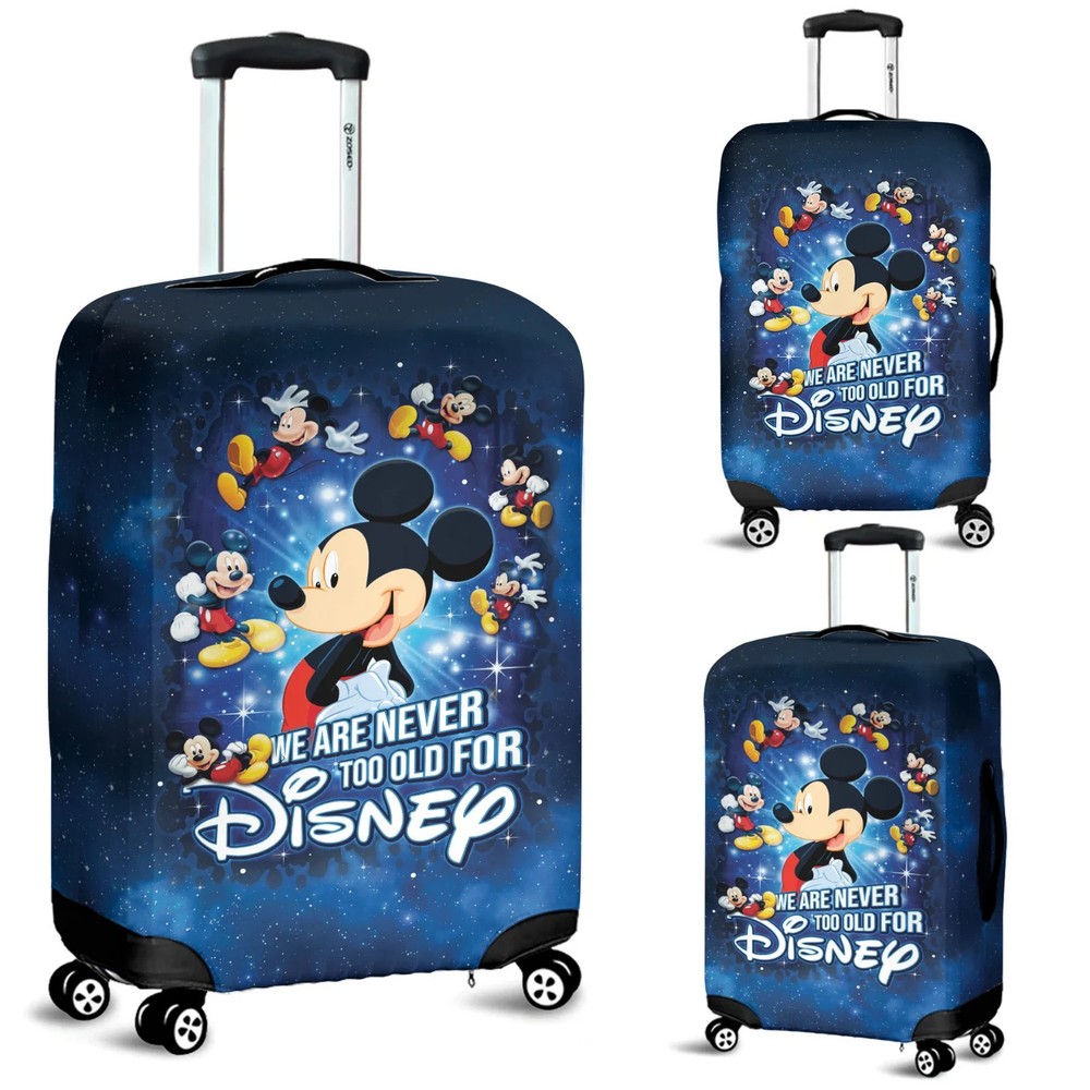 Personalized Mickey Mouse Luggage Cover, Mickey Mouse Suitcase Protector