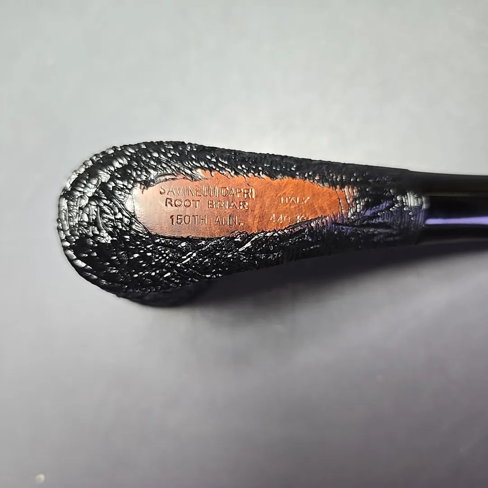 Savinelli 150th Anniversary Capri Root Briar 440 KS Rusticated Briar Pipe, New