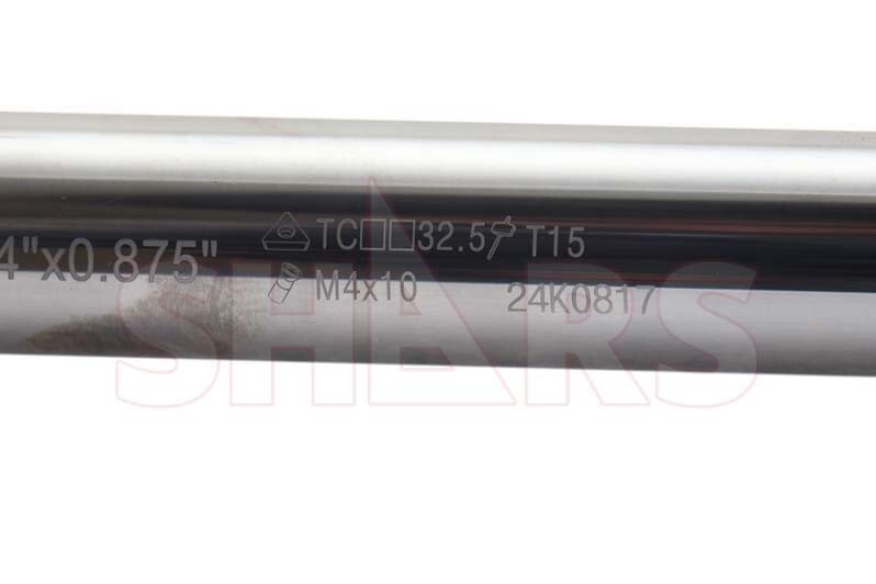SHARS 3/4" LH STUCL Coolant Through Indexable Solid Carbide Boring Bar TCMT S]