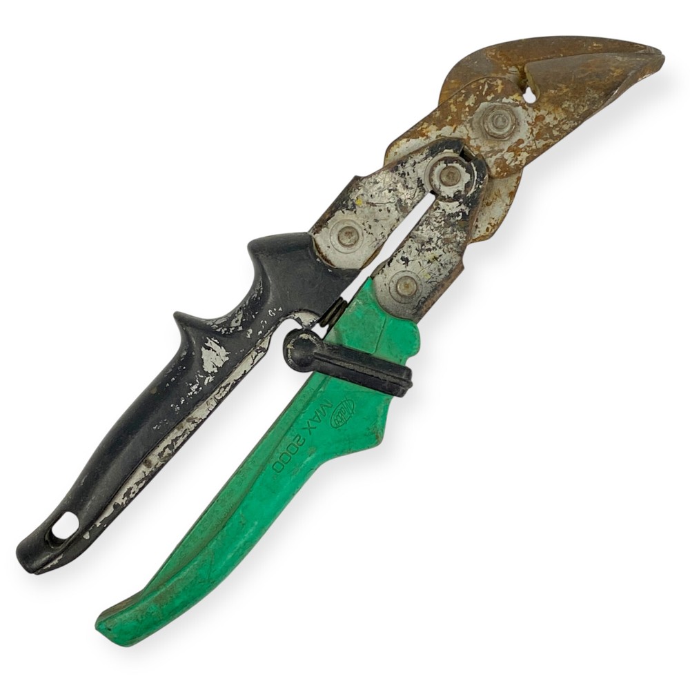Malco M2007 Max 2000 Right Cut Offset Aviation Snips, Made in USA