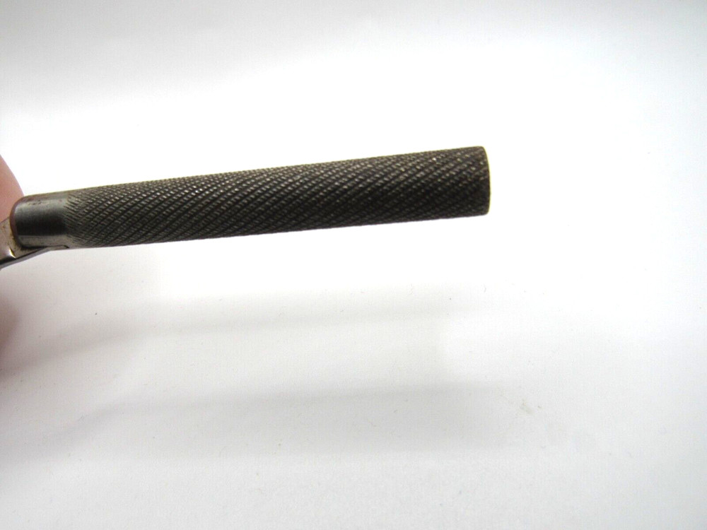 vintage leather tool cutter/trimmer/file small 4" long