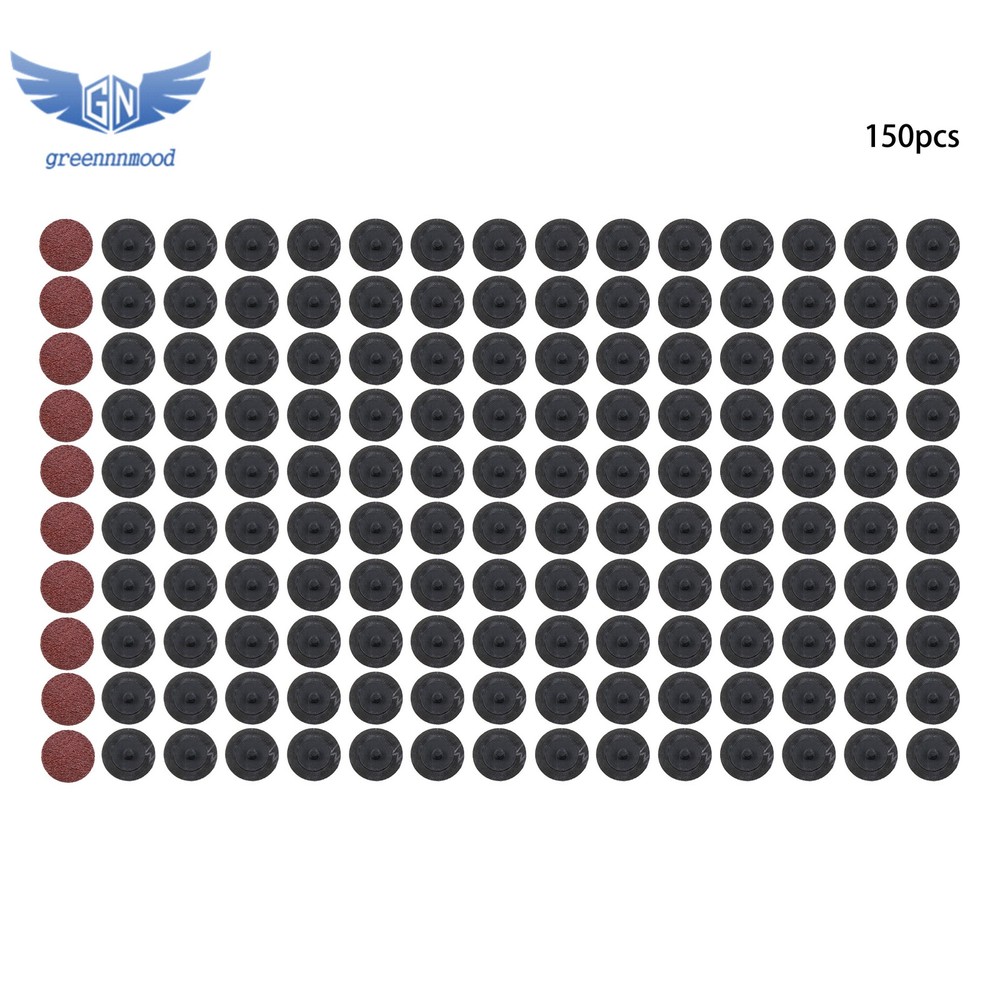 150 Pieces 2 Inch Sanding Discs 36 Grit Roll Lock Die Grinder Sanding Disc