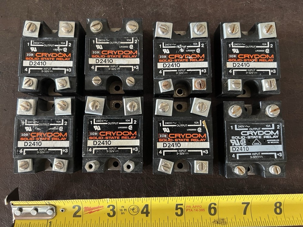 Lot of 8 Crydom D2410 Solid State Relays