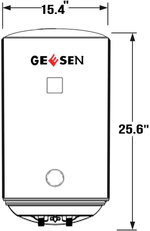 High-Efficiency 20 Gallon Indoor Electric Water Heater with Adjust Thermostat
