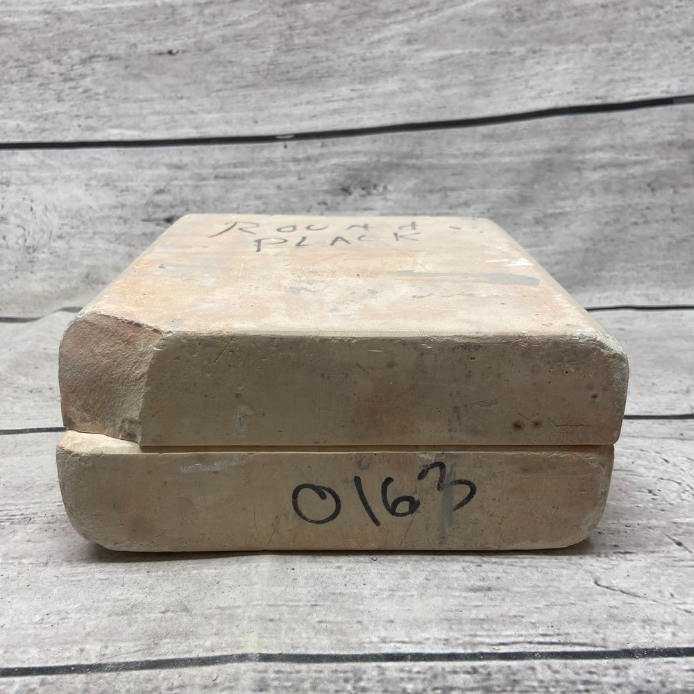 Vintage Unbranded Ceramic Casting Mold Ashtray Round Plack