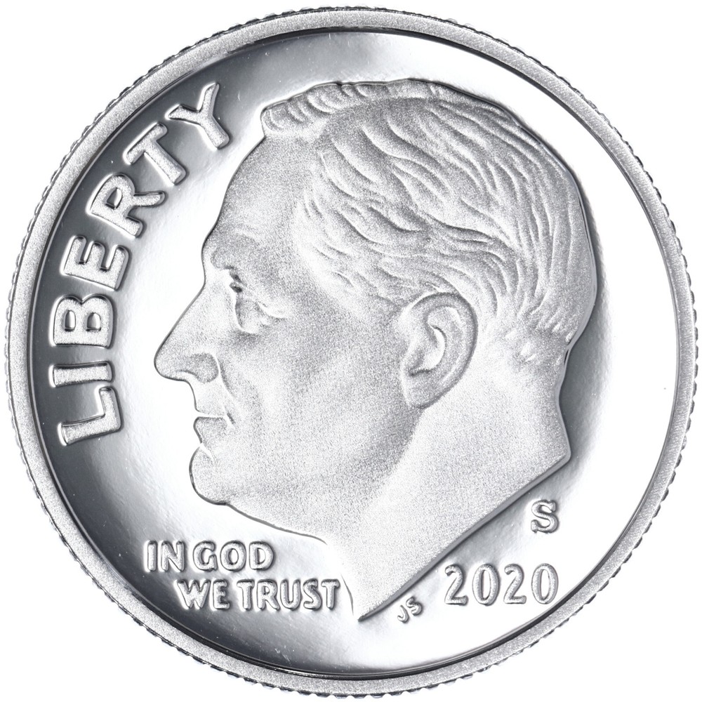 2020 S Roosevelt Dime Gem DCam Proof 99.9% Silver