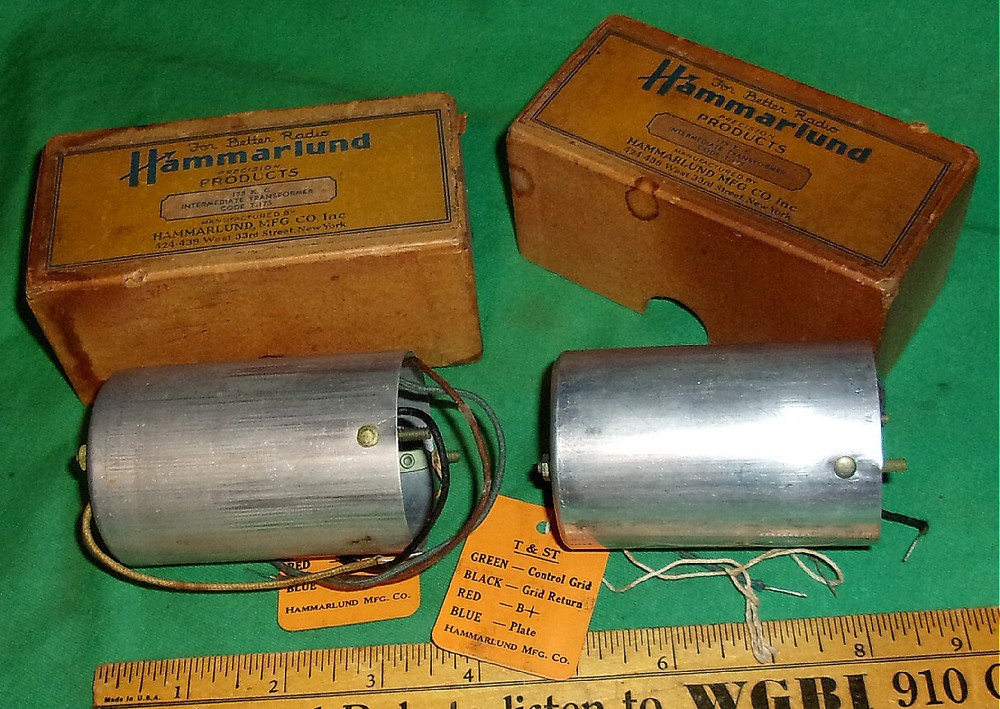 (2) NIB Hammarlund Shortwave AIR TUNED IF TRANSFORMER 175KC (Code T-175)