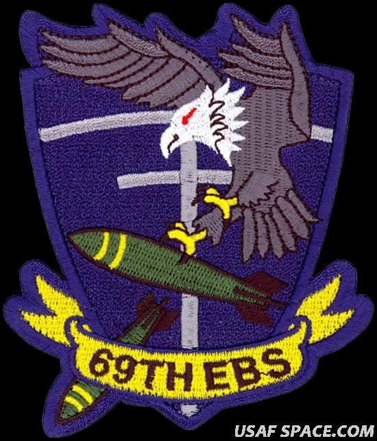 USAF 69th EXPEDITIONARY BOMB SQ - Nuclear Deterrence Forces - ORIGINAL VEL PATCH