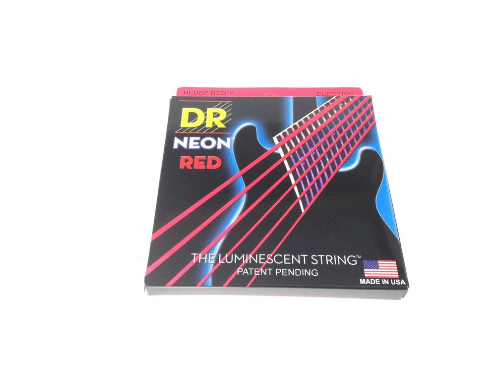 DR Strings Guitar Strings Electric Neon Red 10-46 Medium