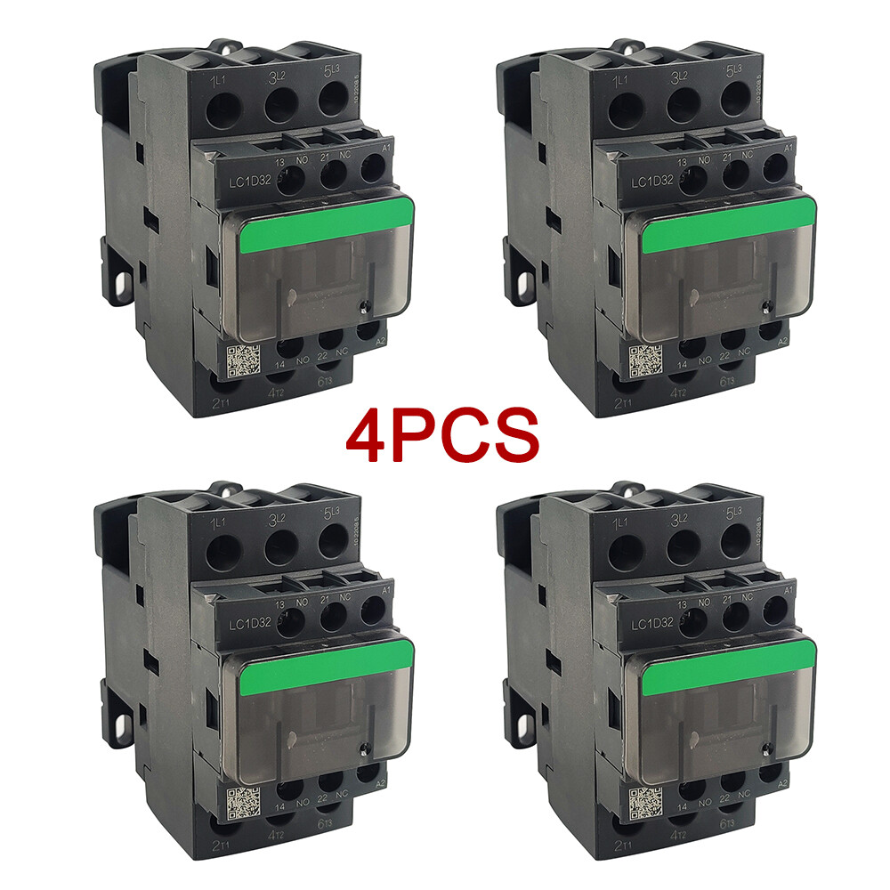 4PCS LC1D32E7 TeSys Deca Contactor 48V coil AC 32A replace Schneider LC1D32E7 3P