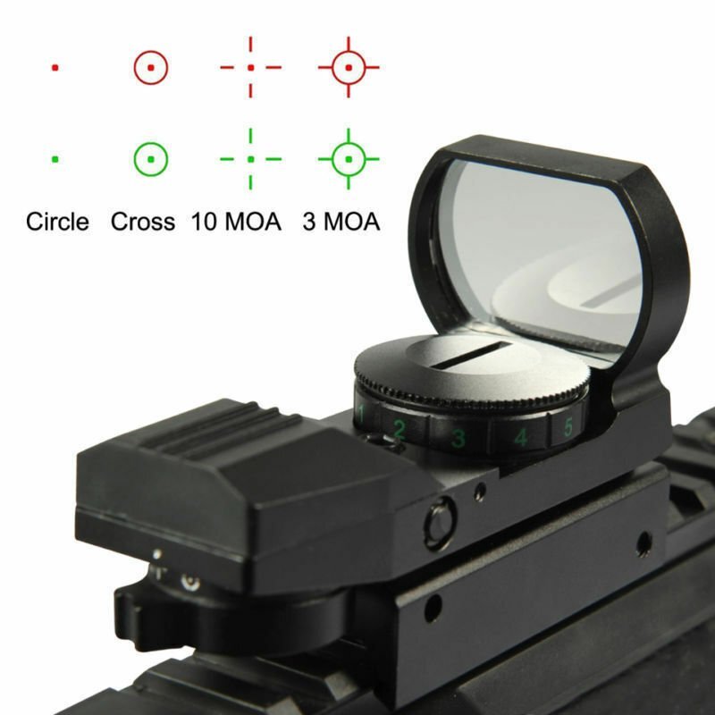 Reflex Red Green Dot Sight Scope With Green Laser Holographic Illuminated HD101