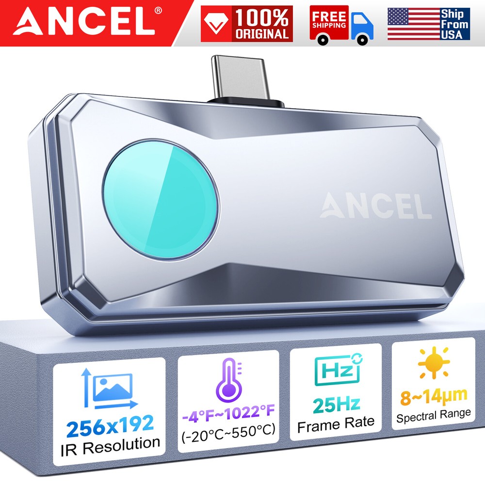 ANCEL IR101 Thermal Camera for USB-C Android Thermal Imaging Camera IR 256x192