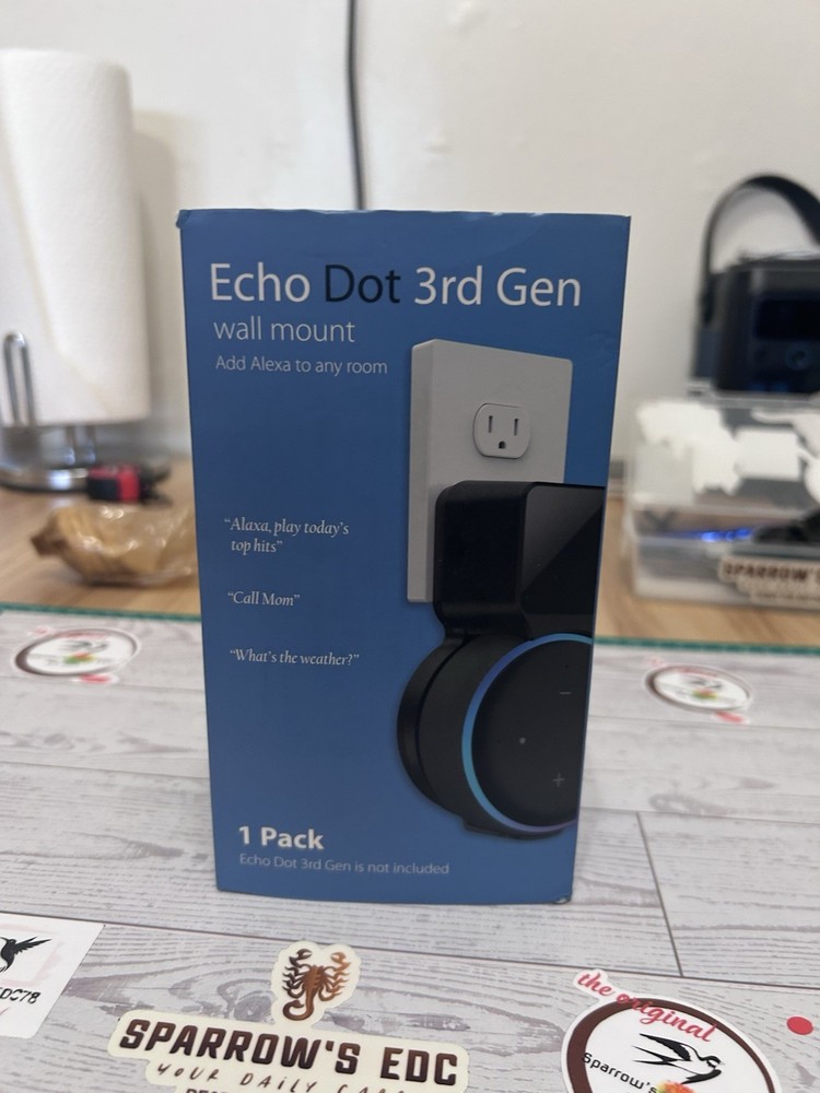 Echo Dot 3rd Generation Wall Mount Holder, Space-Saving Accessory