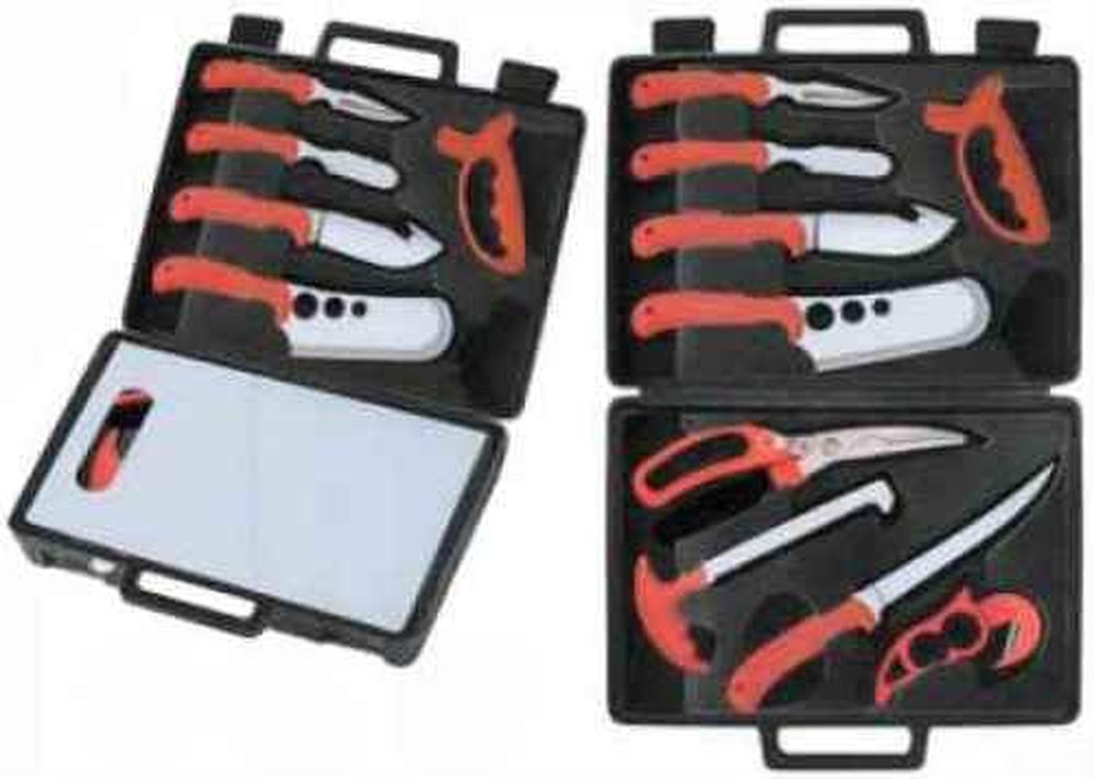 RUK0131 Wild for Game Processing Set with Orange Handles/Hard Nylon Case & Cutti