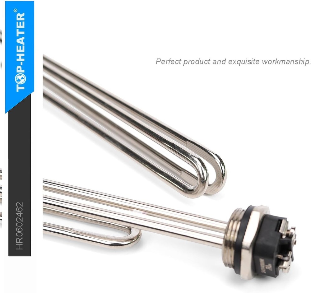 Water Heater Element 4500W,Screw-in,Foldback Type 02582 Silver