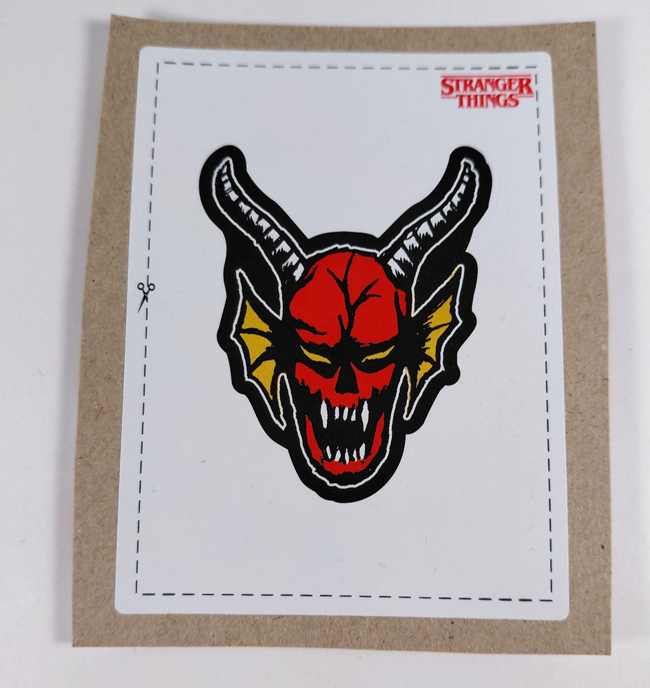 Stranger Things Pizza Sticker Hellfire Club Demon