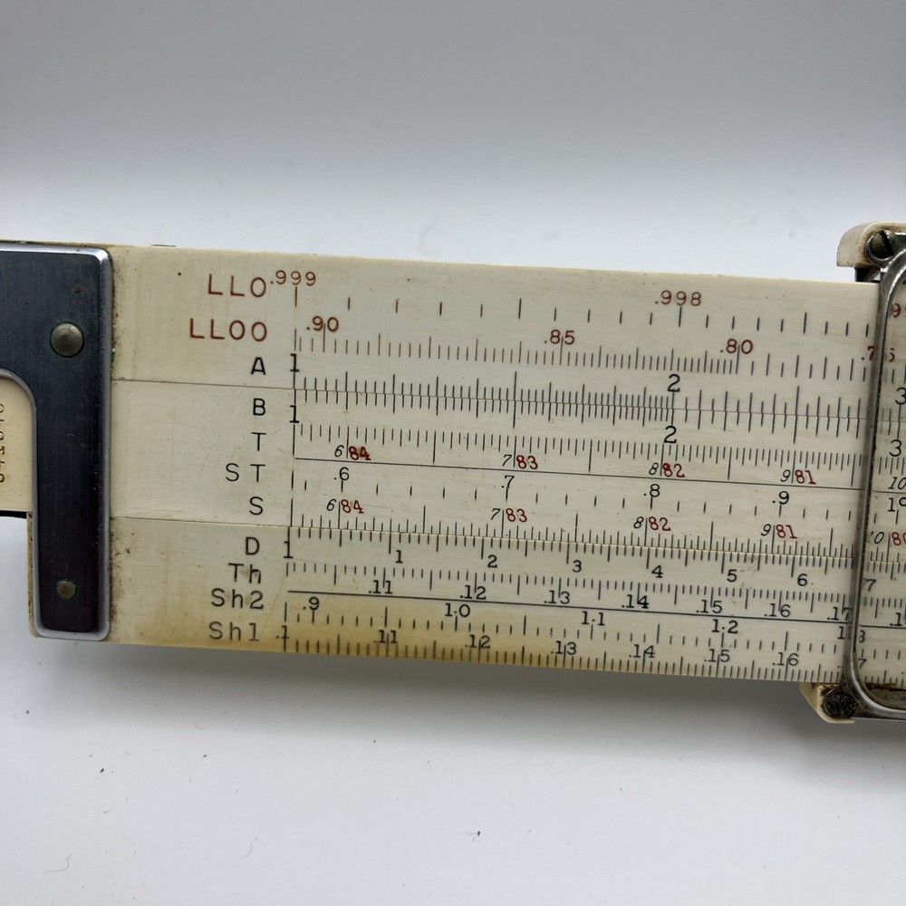 Keuffel Esser Slide Rule (4083-3)See Photos, Missing Small Bit, Fully Functional